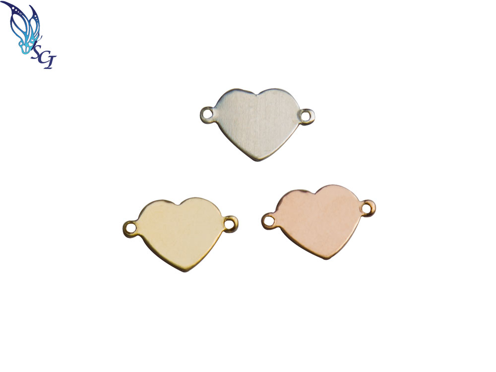 Gold Filled Heart Link Connector Gold Filled Heart Link Connector