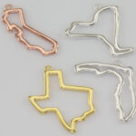 State Outline Charm