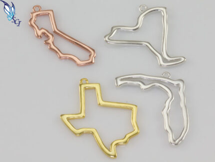 State Outline Charm