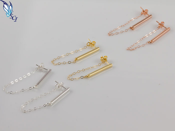 dangle bar stud earrings dangle bar stud earrings