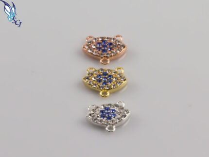 Crystal Evil Eye Y Lariat Link Connector