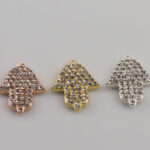 Pave Hamsa Charm