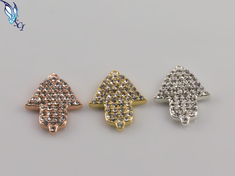 Pave Hamsa Charm Pave Hamsa Charm