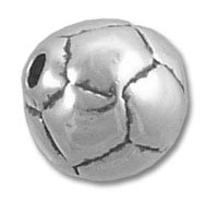 Cracked silver metal sphere