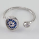 CZ Evil Eye Ring