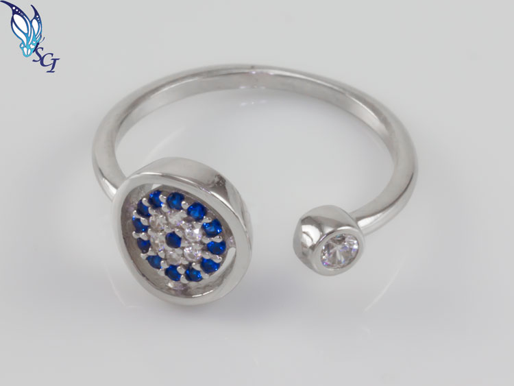 CZ Evil Eye Ring CZ Evil Eye Ring