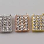 CZ Rectangular Link Connector Pendant