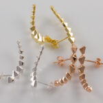 Quadrilateral Ear Crawler Earrings