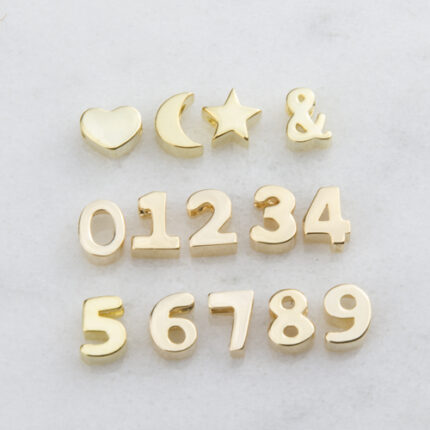 Number and Symbol Slide Pendant