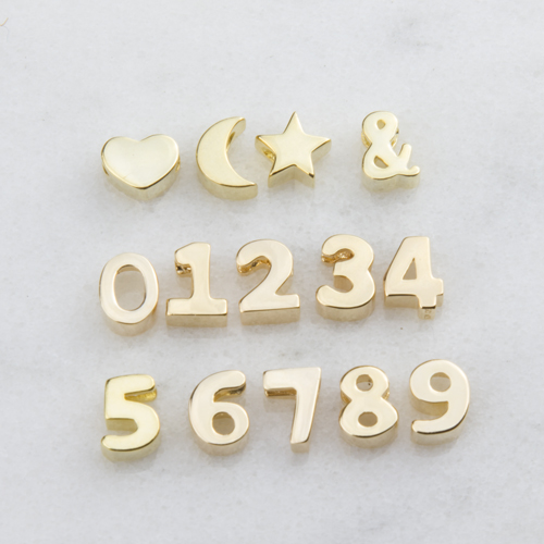 Number and Symbol Slide Pendant Number and Symbol Slide Pendant