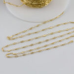 Gold Filled Crinkle Tube Chain