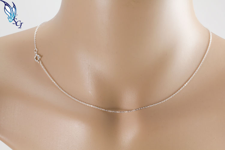 1.2mm Sterling Silver Flat Cable Chain 1.2mm Sterling Silver Flat Cable Chain