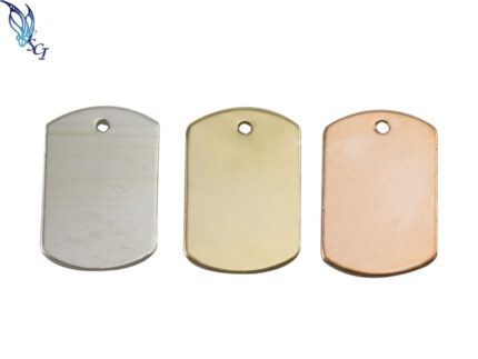 Dog Tag Stamping Blank with One Hole