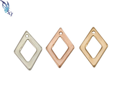 Open Diamond Shape Charm