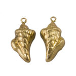 Gold Filled Conch Shell Charm