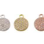 Pave Disc Charm