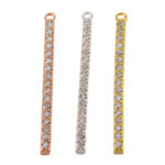CZ Vertical Bar Pendant