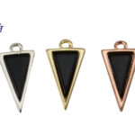Black Onyx Spike Charm