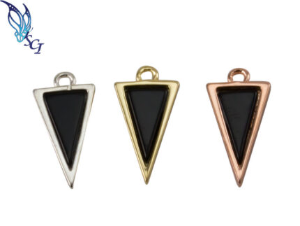 Black Onyx Spike Charm