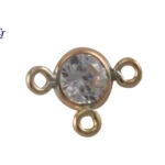 Gold Filled CZ Y Necklace Connector