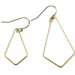 Gold Filled Kite Shape Hoop Earrings