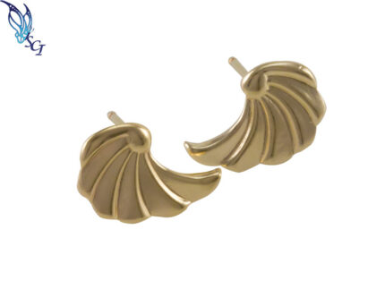 Gold Filled Angel Wing Stud Earrings