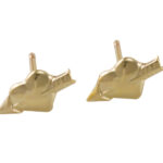 Gold Filled Arrow in Heart Earrings