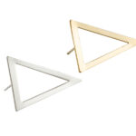 Open Triangular Stud Earrings