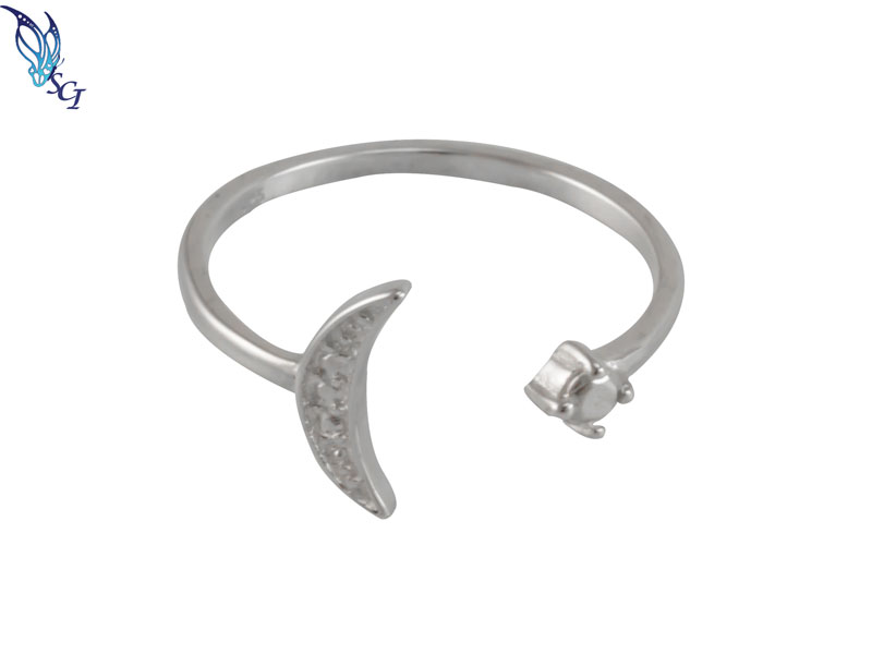 Large Adjustable Crescent Moon Ring Large Adjustable Crescent Moon Ring