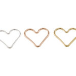 Wire Heart Necklace Connector