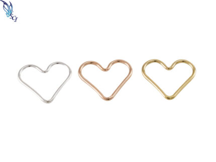 Wire Heart Necklace Connector
