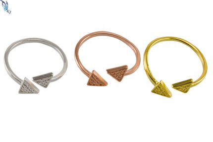 Double Arrow Adjustable Ring