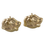 Gold Filled Rose Earrings