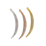 Pave Crescent Moon Pendant