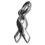 Sterling Silver Awareness Ribbon Charm