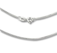 SCN060 1mm Sterling Silver Box Chain
